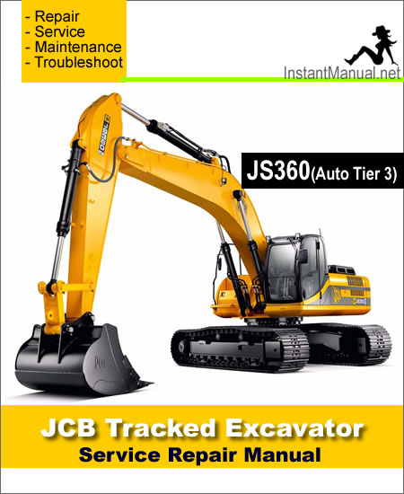 JCB JS360 (Auto Tier 3) Tracked Excavator Service Repair Manual