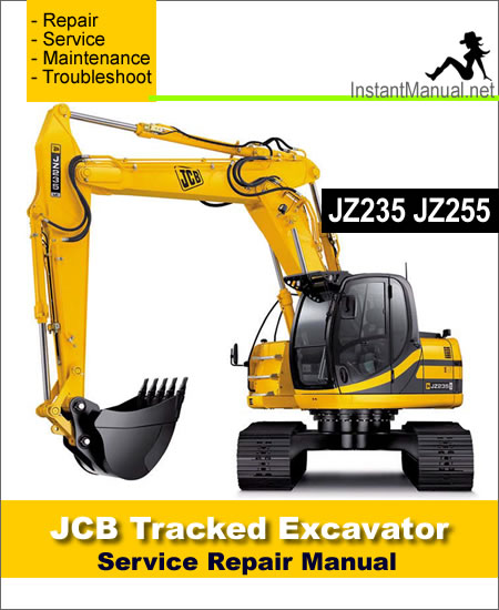 JCB JZ235 JZ255 Tracked Excavator Service Repair Manual