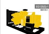 Komatsu Generator EG125S-1 Engine S6D105-1 Service Repair Manual SN 1001-Up